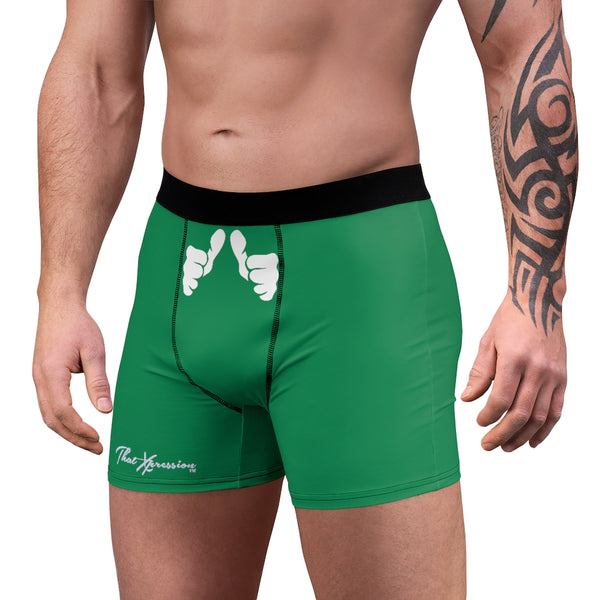 ThatXpression Fashion Big Fist Collection Green Men's Boxer Briefs N502X