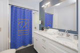 ThatXpression Fashion Royal and Tan Designer Bathroom Curtains