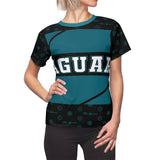 ThatXpression Elegance Women's Black Teal Jaguars S12 Designer T-Shirt