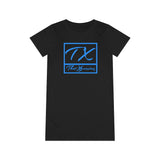 ThatXpression Fashion TX Teal Organic T-Shirt Dress P98J
