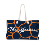 ThatXpression Fashion Stylish Orange Blue Cobble Pattern Bag R27KB