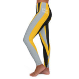 ThatXpression Fashion Black Yellow Savage Themed Spandex Leggings