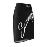 ThatXpression Fashion Black Savage Women's Pencil Skirt 1YZF2