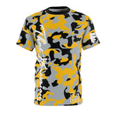 ThatXpression Fashion Black Yellow Gray Ultimate Camo Unisex T-shirt XZ3T
