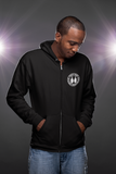 ThatXpression Train Hard Thumbs Up Badge Men's Zip Hoodie