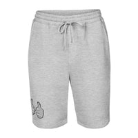 ThatXpression's 2 Thumbs Up Embroidered Men's fleece shorts