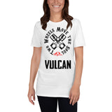 Single Print Unisex Two Wheels Move The Soul Inspired Vulcan Tee