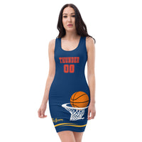 ThatXpression Designer Home Team Fan Appreciation Oklahoma City Themed Fitted Dress