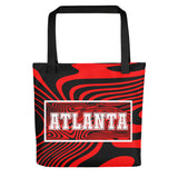 ThatXpression Desinger Swirl Atlanta Sports Themed Versatile Use Tote bag