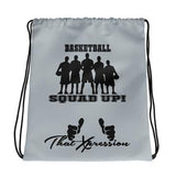 ThatXpression Fashion Fitness Generic School Black Grey Basketball Squad Up Laptop Gym Backpack