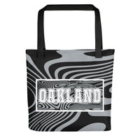 ThatXpression Desinger Swirl Oakland Sports Themed Versatile Use Tote bag