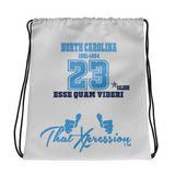Throwback Retro Long Sleeve Carolina Blue Logo T-Shirt by ThatXpression - ThatXpression