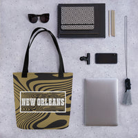ThatXpression Desinger Swirl New Orleans Sports Themed Versatile Use Tote bag