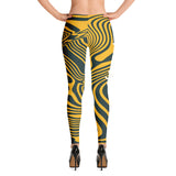 ThatXpression Fashion Fitness Packers Theme Green and Gold Leggings