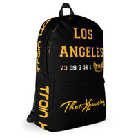 ThatXpression's Mamba Jersey Black City Themed Los Angeles Tribute Backpack