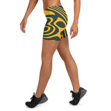 ThatXpression Fashion Fitness Designer Packers Themed Green and Gold Shorts
