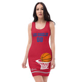 ThatXpression Designer Home Team Fan Appreciation Los Angeles Themed Fitted Dress