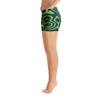 ThatXpression Fashion Designer Seahawks Themed Swirl Shorts