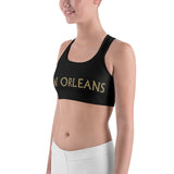 Saints Color Schemed Gym Workout Sports bra by ThatXpression