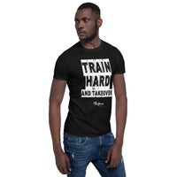ThatXpression Fashion Fitness Train Hard Motivational Gym Workout Short-Sleeve T-Shirt