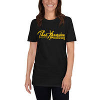 ThatXpression Fashion Fitness Stylish Yellow Train Hard Gym Workout T-Shirt