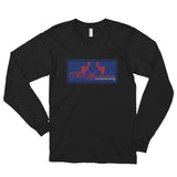 Sporty Long Sleeve New York Giants Color Scheme Logo T-Shirt by ThatXpression - ThatXpression