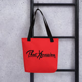 ThatXpression's Designer Red Black Versatile Tote bag