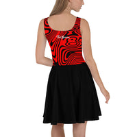 ThatXpression Designer Swirl His & Hers Falcons Sports Themed Skater Dress