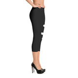 Capri Leggings Black/White by ThatXpression - ThatXpression