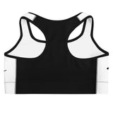 Two Tone White/Black Women's Gym Fitness Sport bra by ThatXpression - ThatXpression