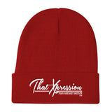 ThatXpression's Train Hard And Takeover Gym Workout Knit Beanie