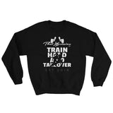 Train Hard And Takeover Gym Workout Unisex Runners Fit Casual Sweatshirt