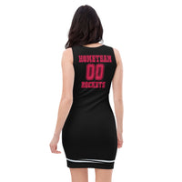 ThatXpression Designer Home Team Fan Appreciation Houston Themed Fitted Dress