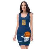 ThatXpression Designer Home Team Fan Appreciation Utah Sports Themed Fitted Dress