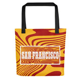 ThatXpression Designer Swirl His & Hers San Fran Francisco Sports Themed Fitted Dress