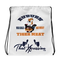 ThatXpression Fashion Fitness Auburn Themed Gym Fitness Laptop Orange Blue Backpack