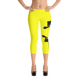 Capri Leggings Yellow/Black by ThatXpression - ThatXpression