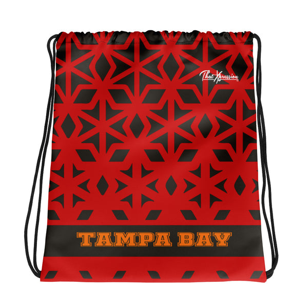 ThatXpression Fashion Fitness Diamond Tampa Bay Drawstring Bag