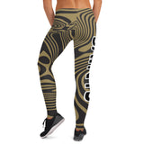 ThatXpression Fashion Fitness Black And Gold New Orleans Themed Leggings