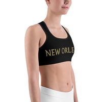 Saints Color Schemed Gym Workout Sports bra by ThatXpression