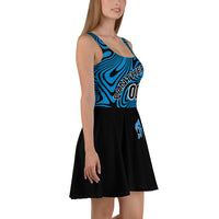 ThatXpression Designer Swirl His & Hers Carolina Sports Themed Skater Dress