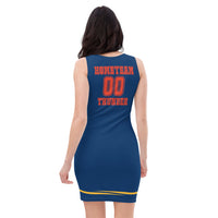 ThatXpression Designer Home Team Fan Appreciation Oklahoma City Themed Fitted Dress
