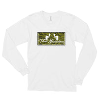 Sporty Gym Casual Long Sleeve Green Camouflage Color Scheme Logo T-Shirt by ThatXpression - ThatXpression
