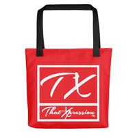 ThatXpression Gym Fit Red and White Versatile Tote bag
