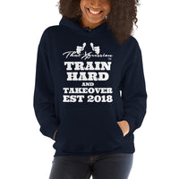 Train Hard And Takeover EST 2018 Gym Workout Unisex Fitness Casual Hoodie