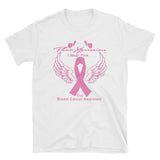 Unisex I Wear Pink Breast Cancer Awareness Unisex T-Shirt White Black Navy - ThatXpression