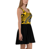 ThatXpression Designer Swirl His & Hers Pittsburgh Sports Themed Skater Dress