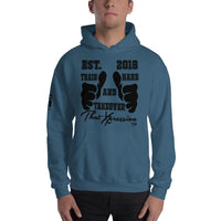 EST2018 Thumbs Up Gym Fitness Hoodie Blue Red White Unisex Sweatshirt by ThatXpression