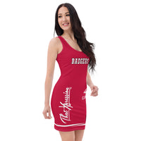 ThatXpression Badgers Themed Fan Apparel Fitted Dress