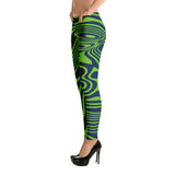 ThatXpression Fashion Designer Seahawks Theme Swirl Leggings